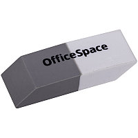 Ластик OfficeSpace белый/серый