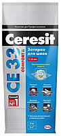 Ceresit  CE 33 Comfort затирка для узких швов до 6 мм, цвет: Серый (Grey), 5 кг