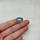 Коннектор Лотос, с фианитами, 17х13мм, фото 2