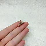 Бусина Слон, с фианитами, 15х11х10мм, фото 3