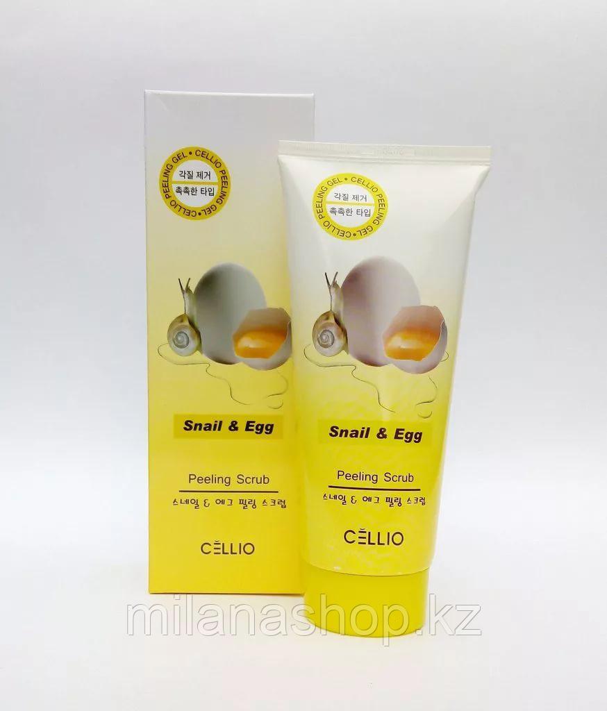 Cellio Peeling Scrub Snail And Egg - Пилинг-скраб для лица