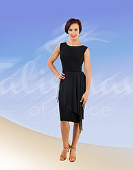 Женское платье для латины черное ПЛ-691