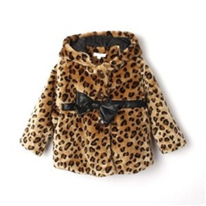 Полушубок-пальто осенный на девочку*Леопард*