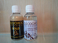 Набор кератинового выравнивания Cocochoco Gold 50 мл и шампунь глубокой очистки Cocochoco 50мл