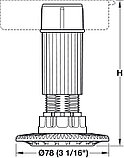 Ножка для регулировки цоколя, 125 мм, пластик, черная Häfele AXILO ™ 78, фото 2