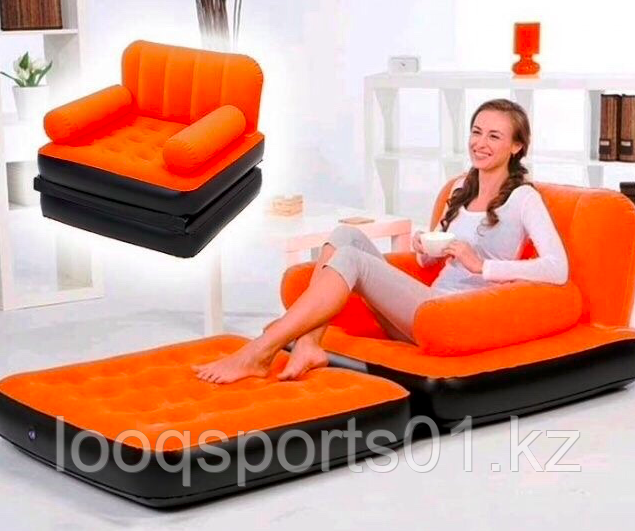 Надувное кресло диван -трансформер с велюром - фото 3 - id-p54801209