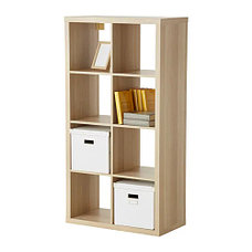 Стеллаж КАЛЛАКС под беленый дуб, 77x147 см ИКЕА, IKEA, фото 3