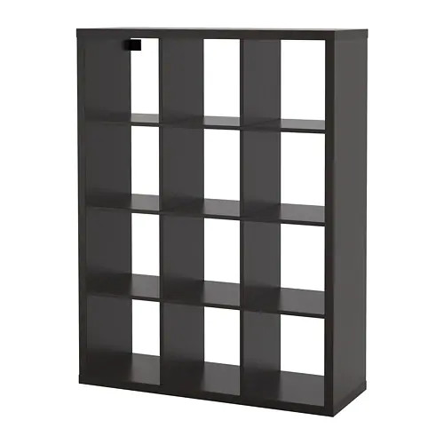 КАЛЛАКС стеллаж, черно-коричневый, 112x147 см ИКЕА, IKEA
