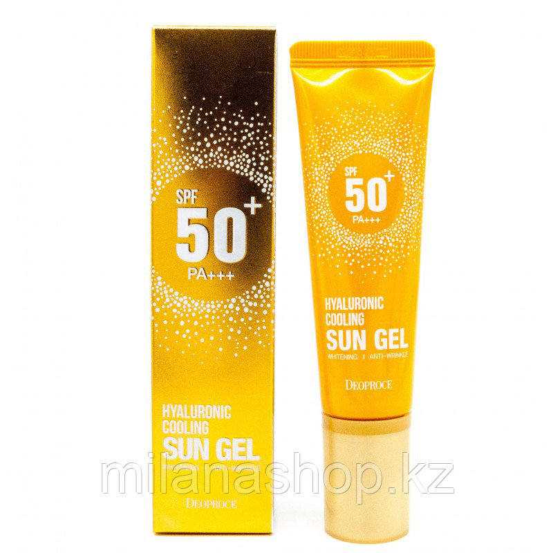 Deoproce Hyaluronic Cooling Sun Gel SPF50+/PA+++ Cолнцезащитный гель с гиалуроновой кислотой