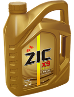 ZIC X9 FE 5w30  4 ЛИТРА - синтетическое моторное масло высшего качества для бензиновых и дизельных двигателей