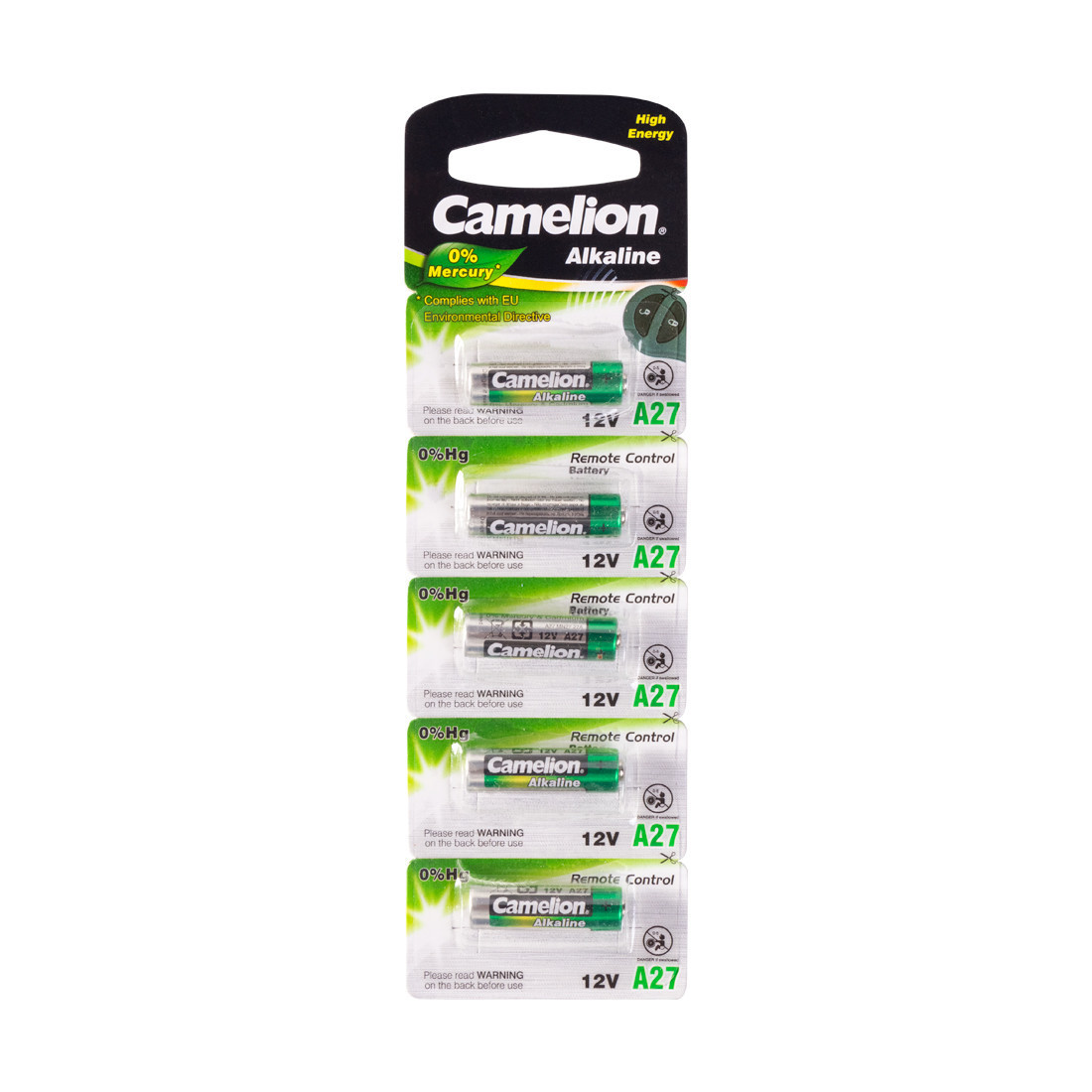 Батарейка CAMELIONA27-BP5 12V 0% Hg (0% Ртути) 5 шт. в Блистере