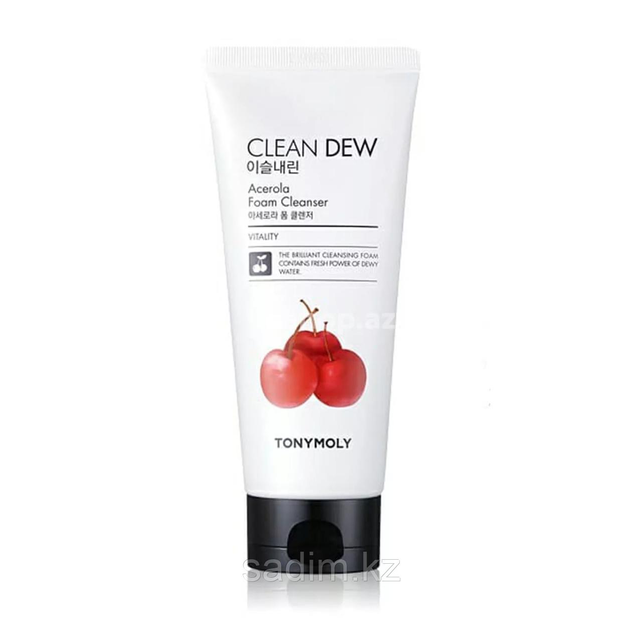 Tony Moly Clean Dew Acerola Foam Cleanser - Пенка с экстрактом ацеролы для очищения кожи лица