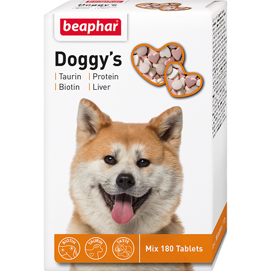 Doggy s Mix 180 т Витаминное лакомство для собак с биотином, таурином, протеином - фото 1 - id-p54828682