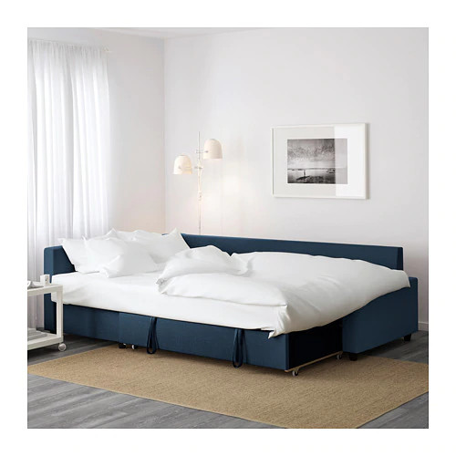 Диван-кровать угловой с отд д/хран ФРИХЕТЭН темно-синий IKEA, ИКЕА - фото 5 - id-p54828713