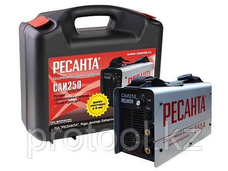 Сварочный аппарат  инверторный   САИ 250 в кейсе Ресанта, фото 1