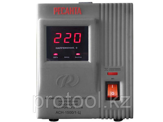 Стабилизатор напряжения однофазный Ресанта АСН 1500/1-Ц, фото 1