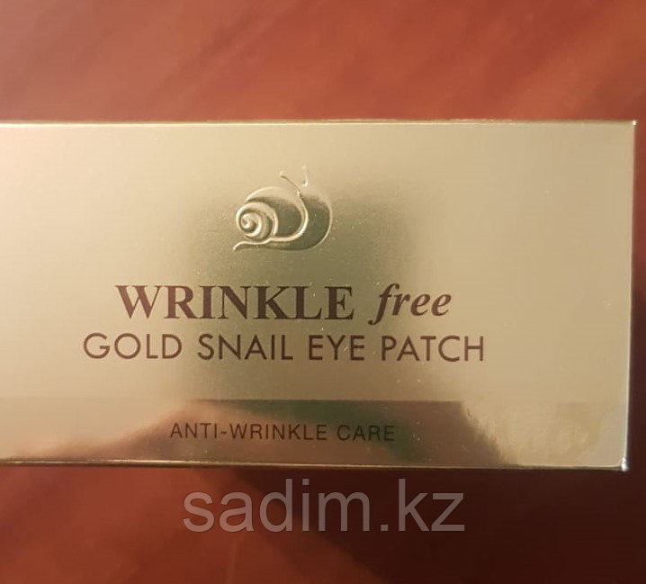 Gold Snail Eye Patch Wrinkle Free - Гидрогелевые патчи для глаз с муцином улитки против морщин 60 шт.
