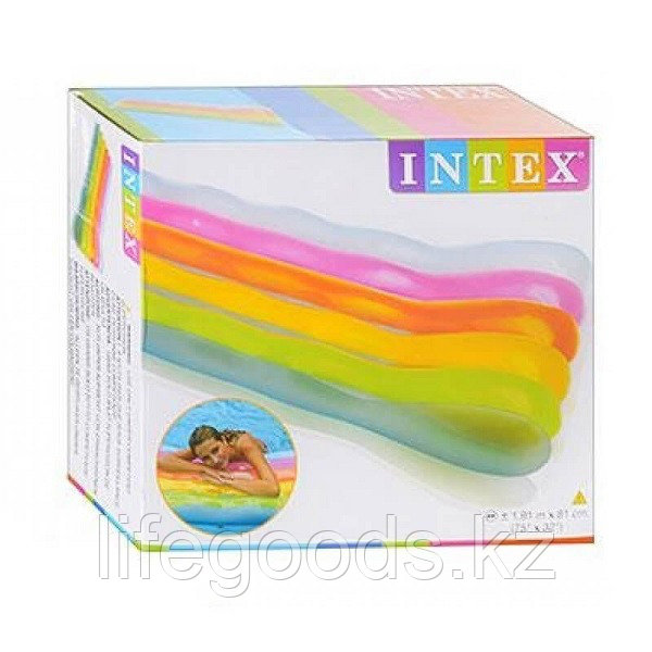 Пляжный надувной матрас "Радуга" для плавания, Intex 58876 - фото 3 - id-p54839809