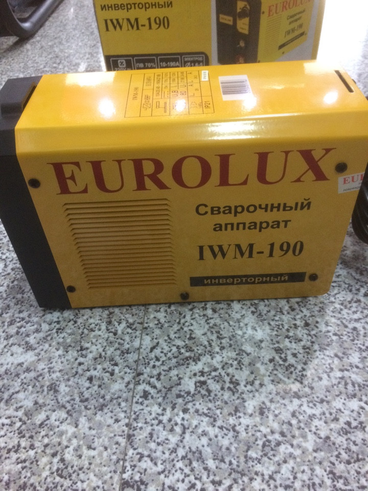 Сварочный аппарат EUROLUX IWM190 Инверторный - фото 2 - id-p3785724