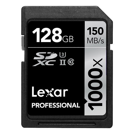 Карта памяти Lexar PROFESSIONAL SD 128GB 1000x (150 Mb/s), фото 2