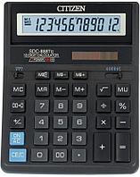Калькулятор настольный CITIZEN "SDC-888ТII" 12-разрядный черный