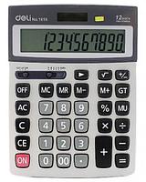 Калькулятор настольный DELI "1616" 12 разрядный серый