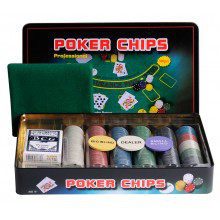 Набор для покера Perfecto "Professional Poker Chips" 500 фишек с номиналом