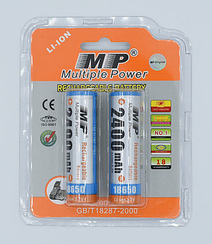 Аккумулятор 18650 MP, 2400mah 3.7v