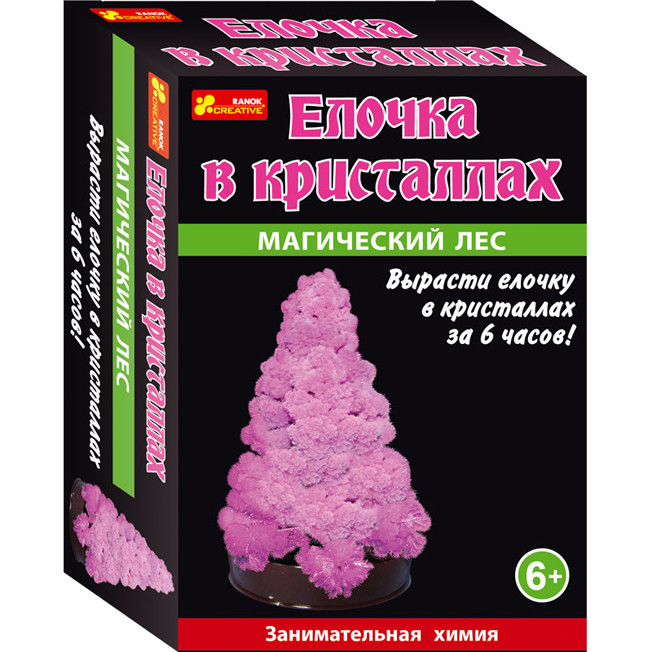 Ranok 12138005Р Занимательная химия "Магический Лес: Ёлочка в кристаллах" (розовый)