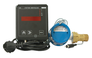 Датчик потока электронный со счётчиком воды, Qn 10