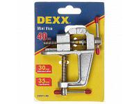 Мини тиски настольные DEXX (винтовой зажим, 40 мм)
