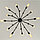 Люстра паук на 12 ламп с направляемыми лампами, фото 5
