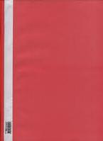 Папка-скоросшиватель SILWERHOF "CLASSIC", А4, 120/180 мкм, песок, красная