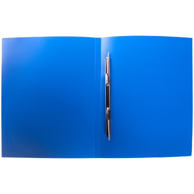 Папка-скоросшиватель с пружинным механизмом OfficeSpace, А4, синяя