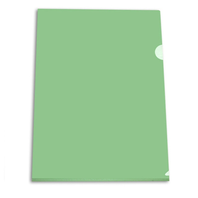 Папка-уголок OfficeSpace, А4, 150 мкм, зеленая