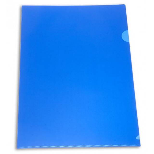 Папка-уголок OfficeSpace, А4, 150 мкм, синяя