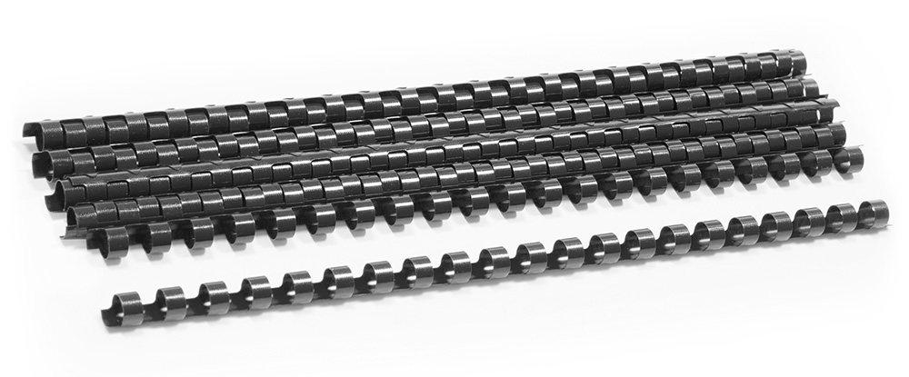 Пружины для переплета пластиковые Deli 12 мм, черные