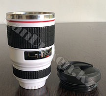 Кружка-термос объектив белый