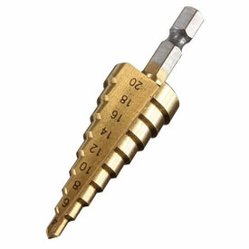 Сверло ступенчатое по металлу, 4-20 мм, 9 ступеней, кобальт, ЗУБР