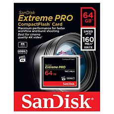 Карта памяти SanDisk Extreme PRO CompactFlash 64 Gb, 160 MB/s, скорость 1000x, фото 3