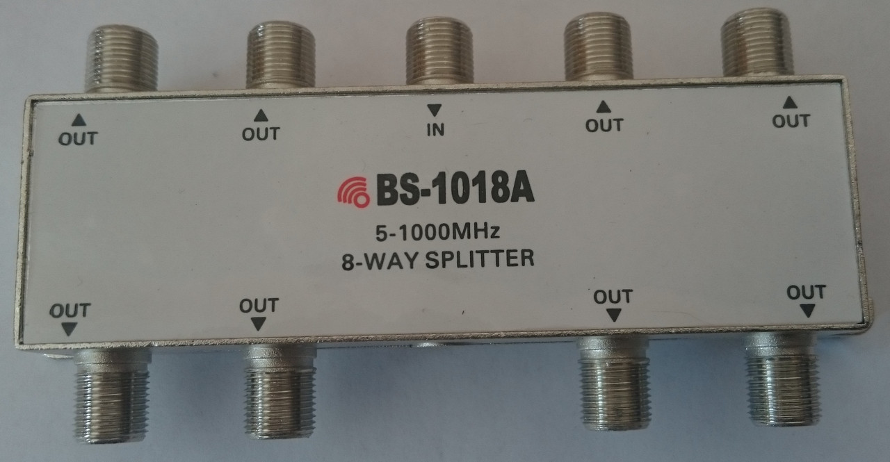 Сплиттер на 8 отводов (5-1000 MHz) BS-1018 Bigstar