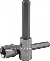 Насадка торцевая 1/2"DR с вставкой-битой шестигранной, Н9, 100 мм 121209