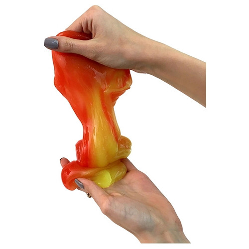 Жвачка для рук Slime с трубочкой "Меняет цвет: Оранжевый-Желтый", 300 гр. - фото 2 - id-p54937118