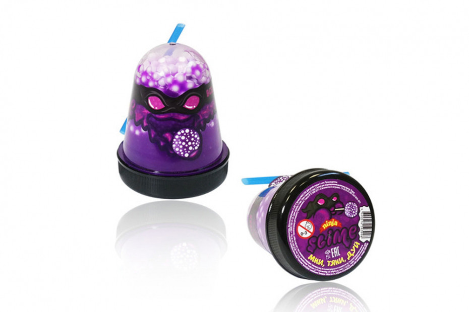 Жвачка для рук Ninja Slime с трубочкой, 130 гр (Вселенная)