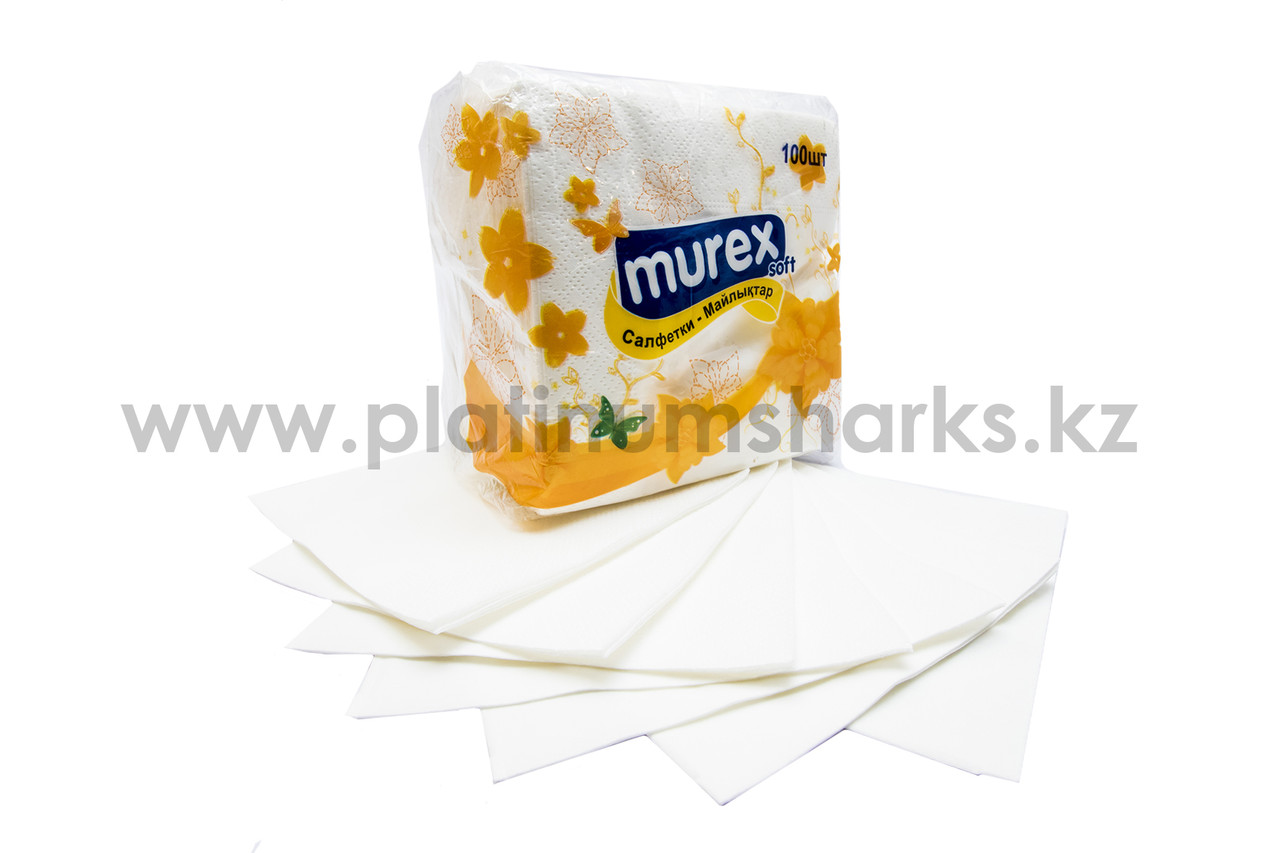 Салфетки Soft "Murex"/белые/2х-сл/25*25 - фото 3 - id-p54935987