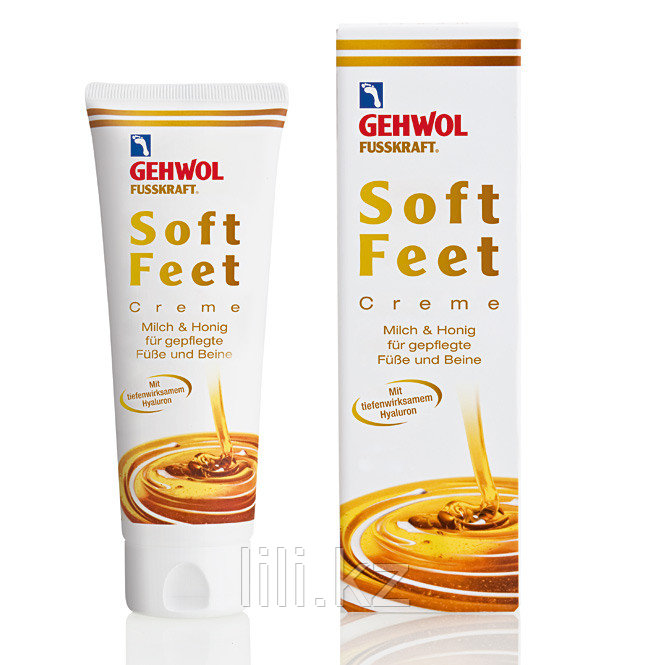 Шелковый крем "Молоко и мед" с гиалуроновой кислотой Fusskraft Soft Feet Creme Milk&Honig 125 мл.