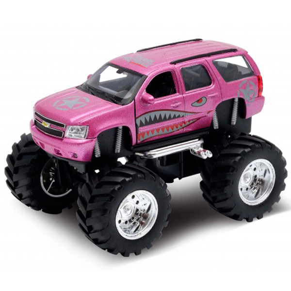 1/34 Welly Металлическая модель "Monster Truck" Chevrolet Tahoe 2008