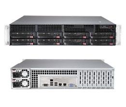 Supermicro CSE 825TQ-R720/X10DRi/2xIntel E5 2620/128GB ECC DDR4/Raid 2108/2*300GB SAS/4x1TB ES3/2*720W PS