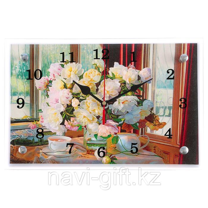 Часы настенные "Цветы в вазе", 20х30 см - фото 1 - id-p54958662