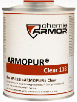 2K полиуретановый бесцветный глянцевый лак «Armopur» Clear